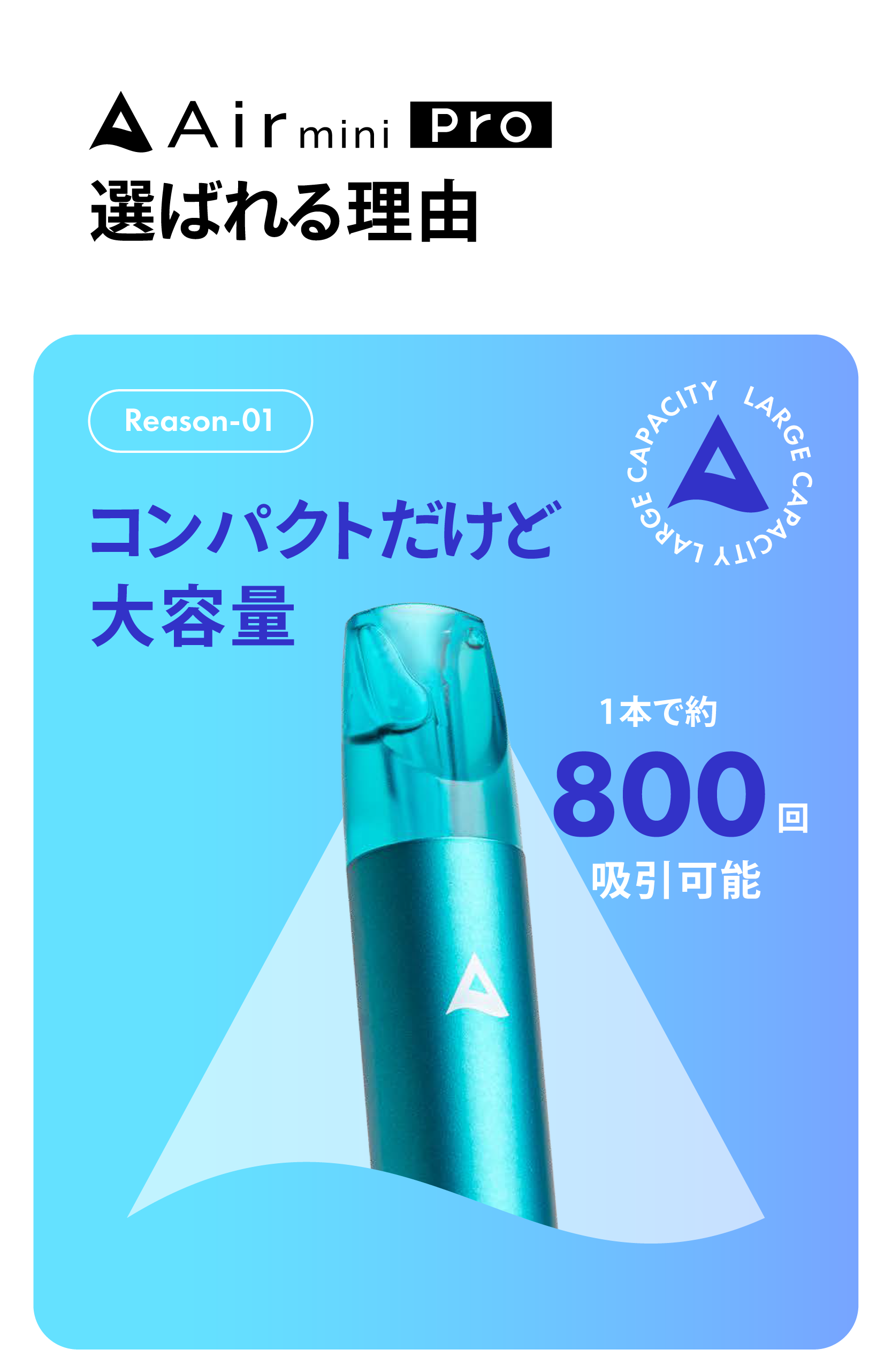 Airmini Proの紹介（訴求画像）